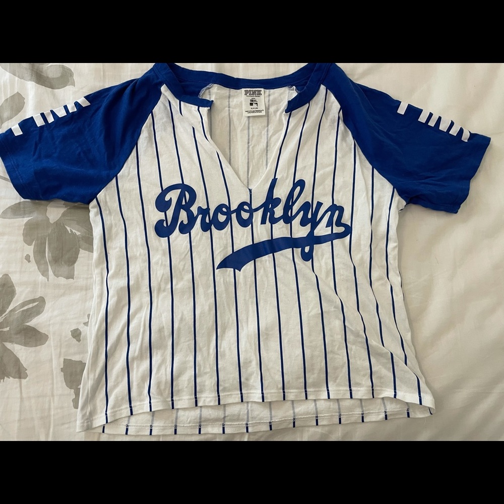 PINK MLB Brooklyn Dodgers Top
